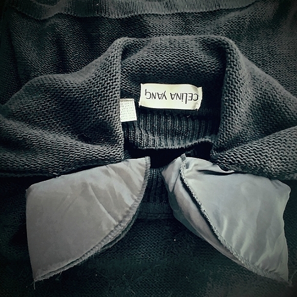 Celina Yang Bead & Sequin Hi-Neck Pullover Sweater M - Picture 9 of 10